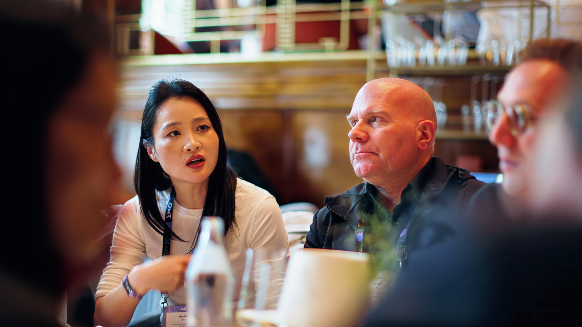 A candid conversation at the table